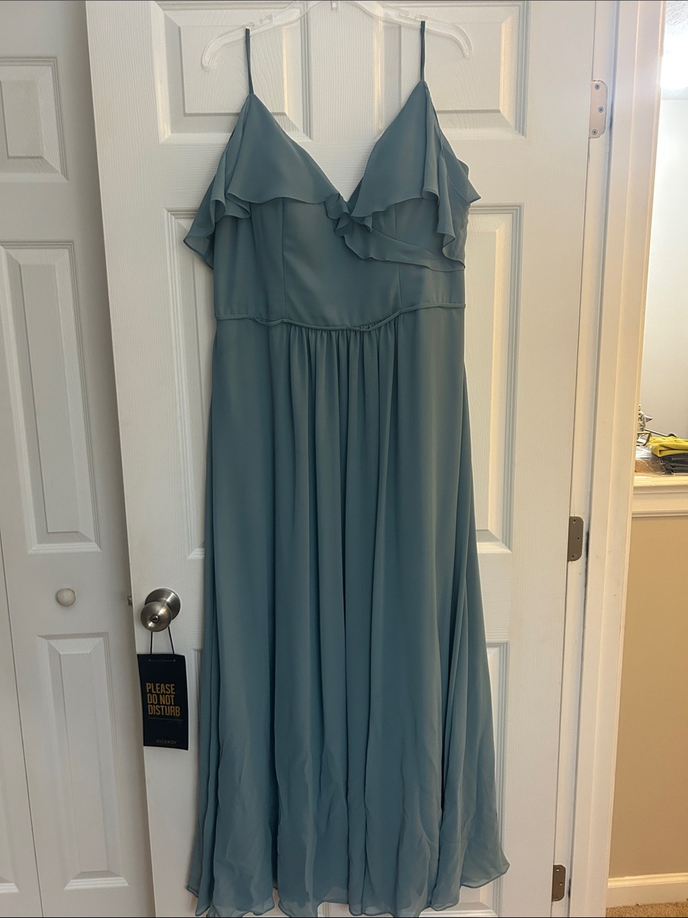 Morilee Deep Sea Off the Shoulder Bridesmaid Dress